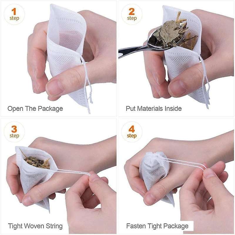 Tea Bags Empty, Tea Filter Bags for Tea Spice Powder 200pcs