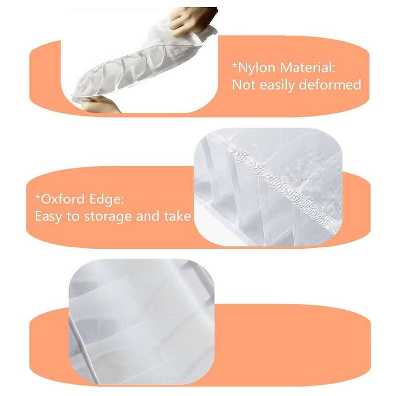 3pcs Wardrobe Clothes Organizer,mesh Foldable Drawer Organizers