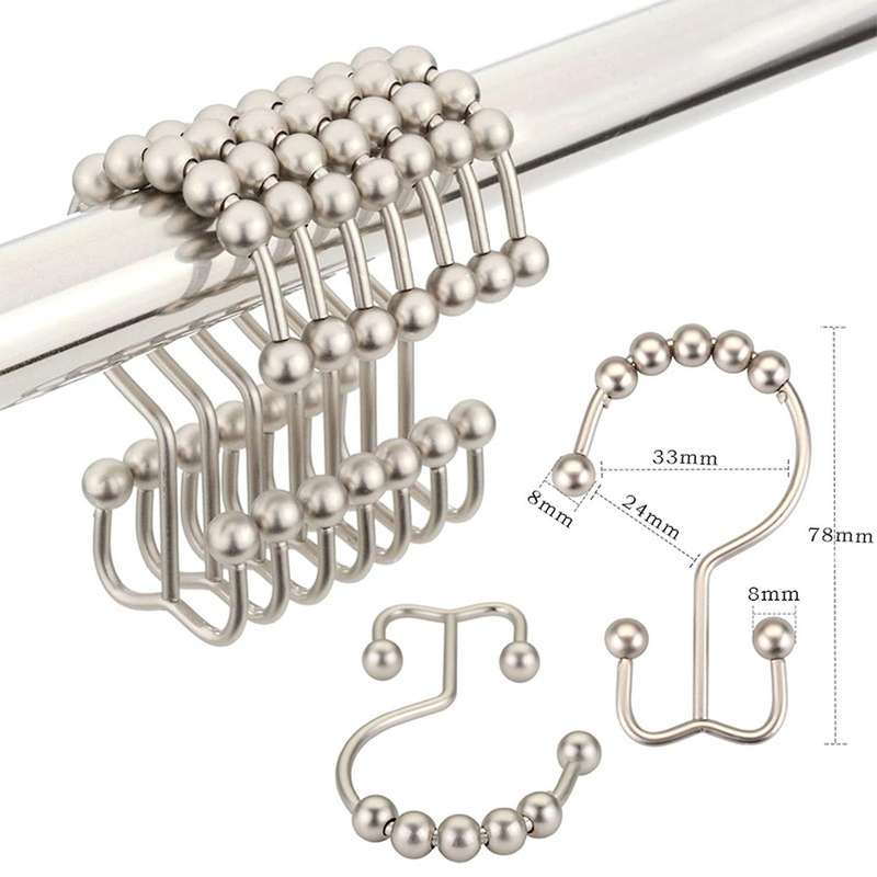 Shower Curtain Hooks Curtain Rings Stainless Steel Hooks B