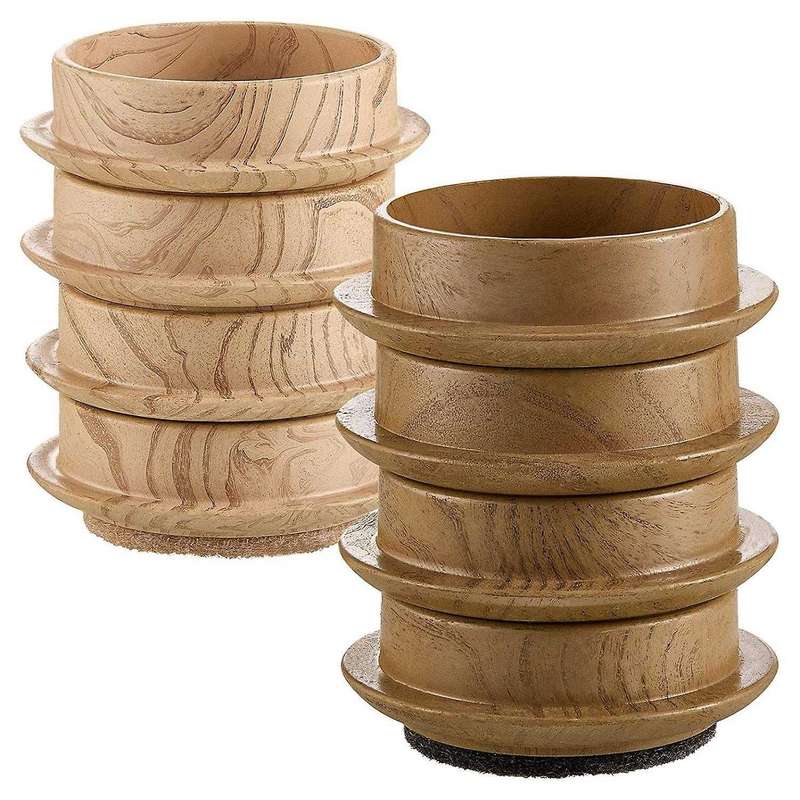 8 Pieces Felt Floor Cups 4.5 Cm Furniture Felt Castors for Chair Legs