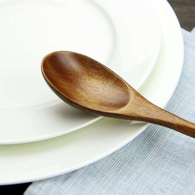 Wooden Spoons,10 Pcs for Mixing Stirring,long Handle Kitchen Utensil