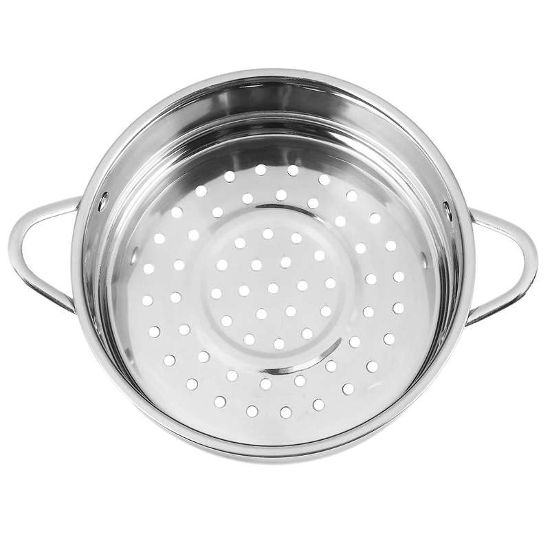 304 Stainless Steel Thickened Double Ear Skillet Matching Steamer