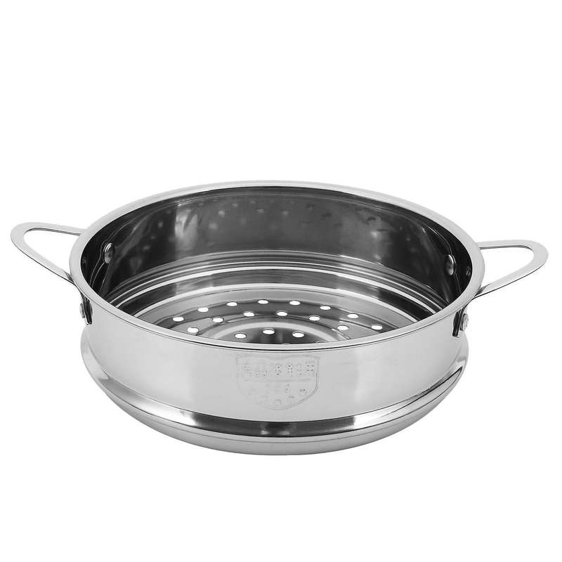 304 Stainless Steel Thickened Double Ear Skillet Matching Steamer