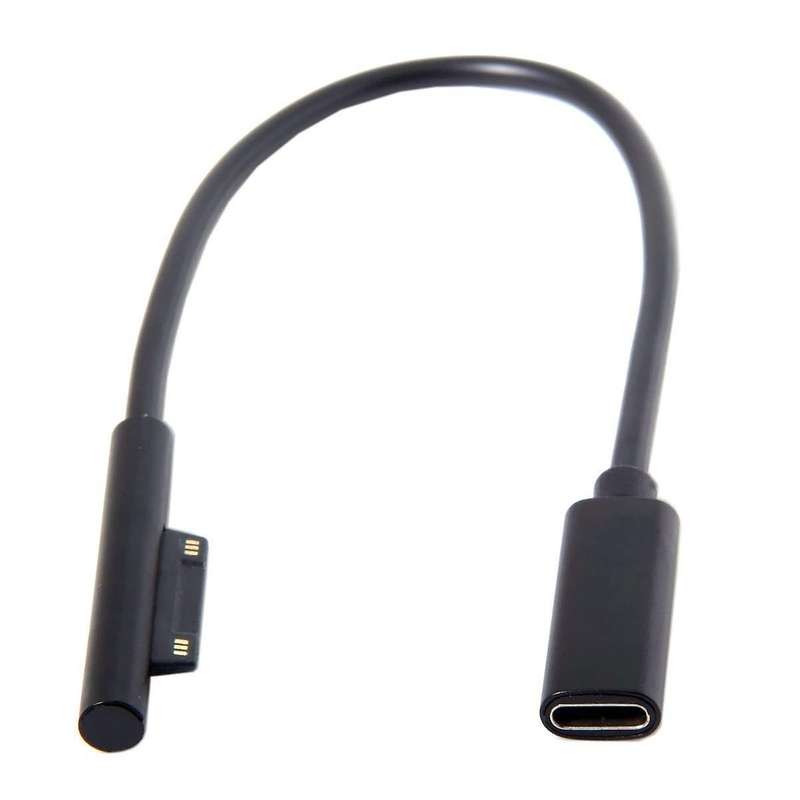 0.2m Usb-c Charging Cable for Surface Pro 6/5/4/3 Laptop 1/2, 45w 15v