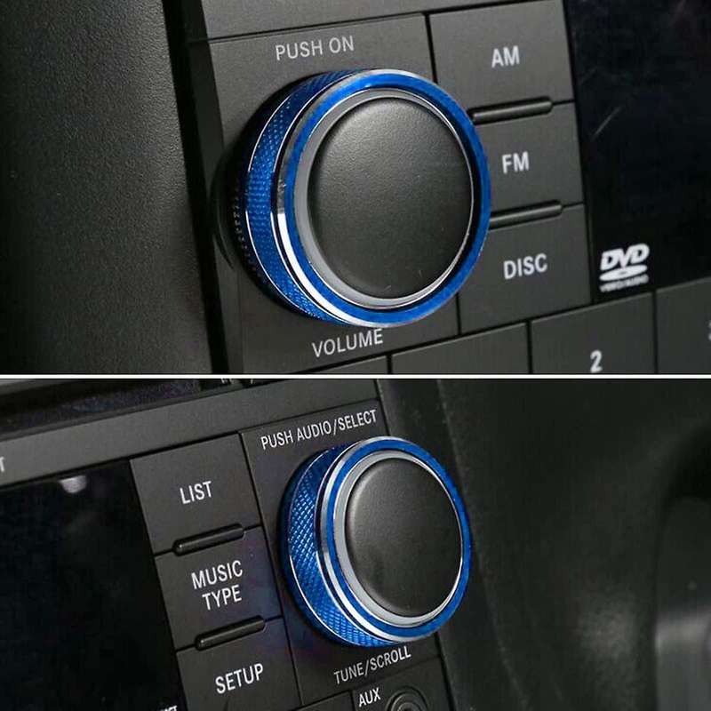 Aluminum Cd Switch Button Cover Trim for 11-17 Jeep Wrangler Jk(red)