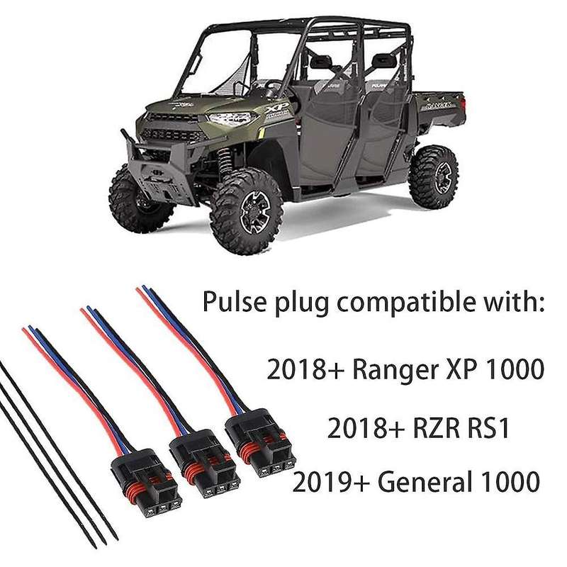 3pcs Pulse Power Plug Connector for Polaris Ranger Xp 1000 2018 -2021