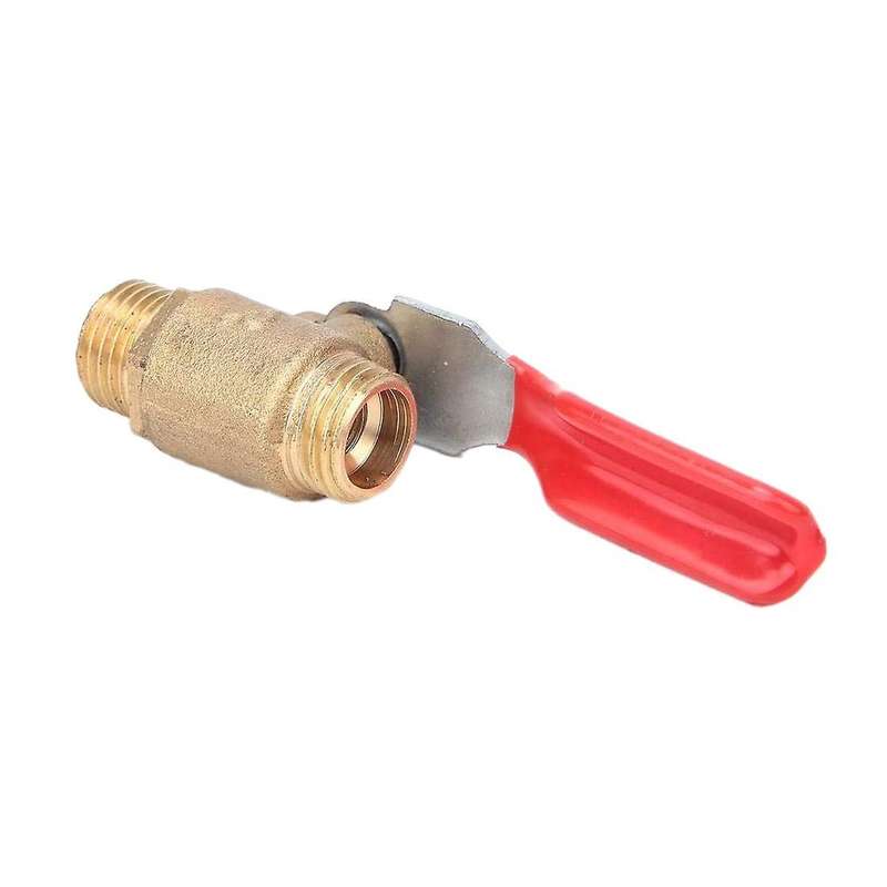 5 Ball Valves, G1/4 Double External Thread Air Compressor Ball Valve