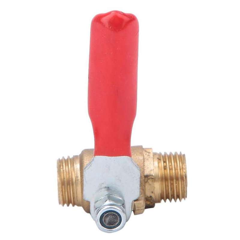 5 Ball Valves, G1/4 Double External Thread Air Compressor Ball Valve