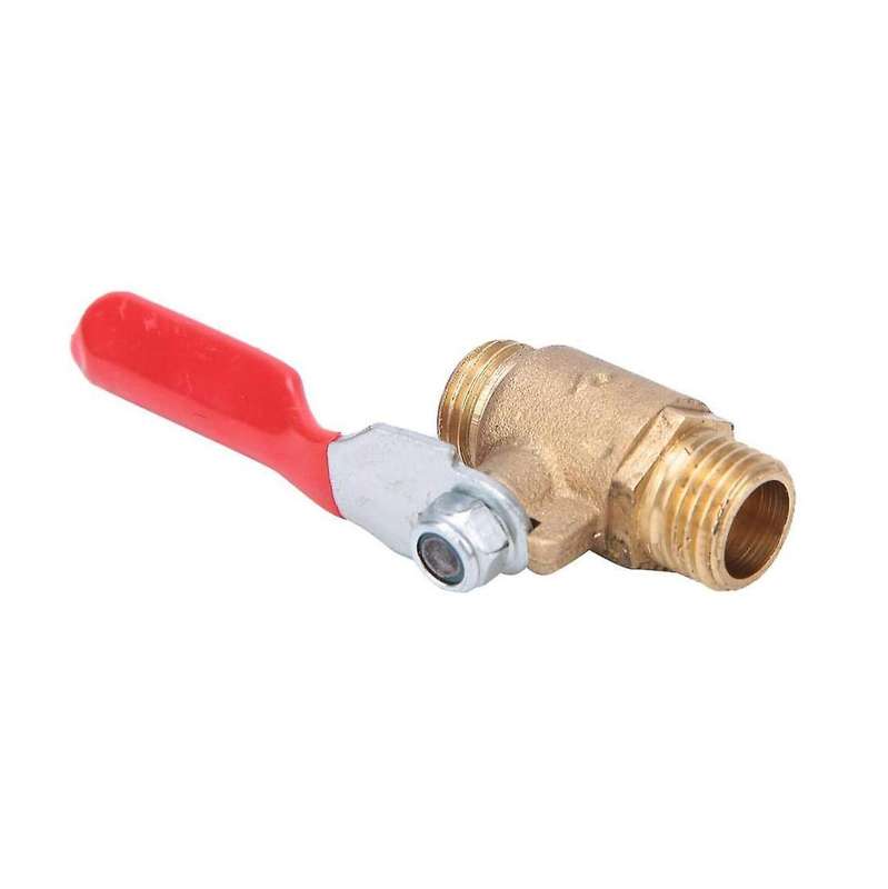 5 Ball Valves, G1/4 Double External Thread Air Compressor Ball Valve