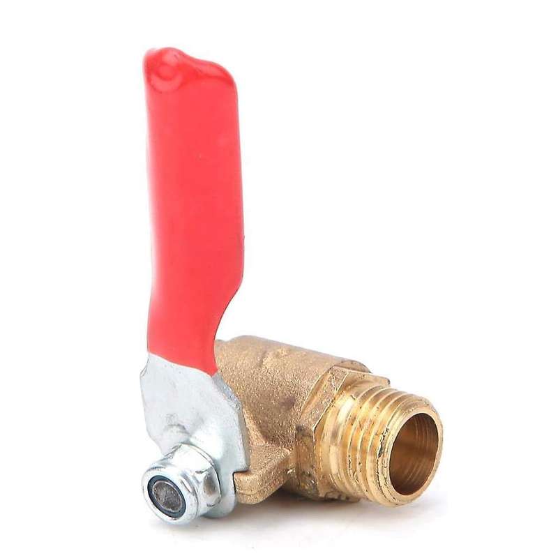 5 Ball Valves, G1/4 Double External Thread Air Compressor Ball Valve
