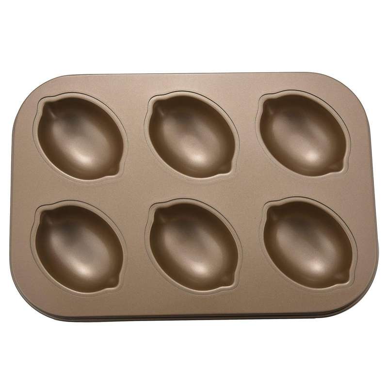 Carbon Steel Cake Mold Lemon Shape Nonstick Cake Muffin Pot Tray