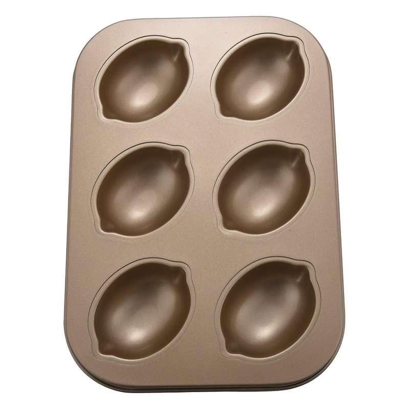 Carbon Steel Cake Mold Lemon Shape Nonstick Cake Muffin Pot Tray