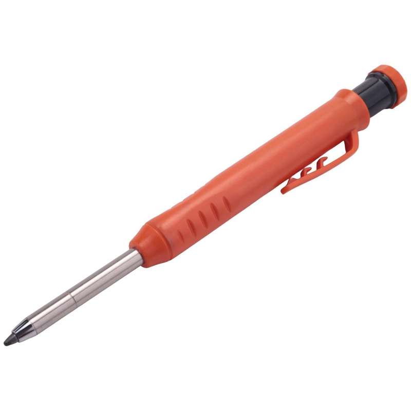 Carpenter Pencil 12 Refill Leads Built-in Sharpener Construction B