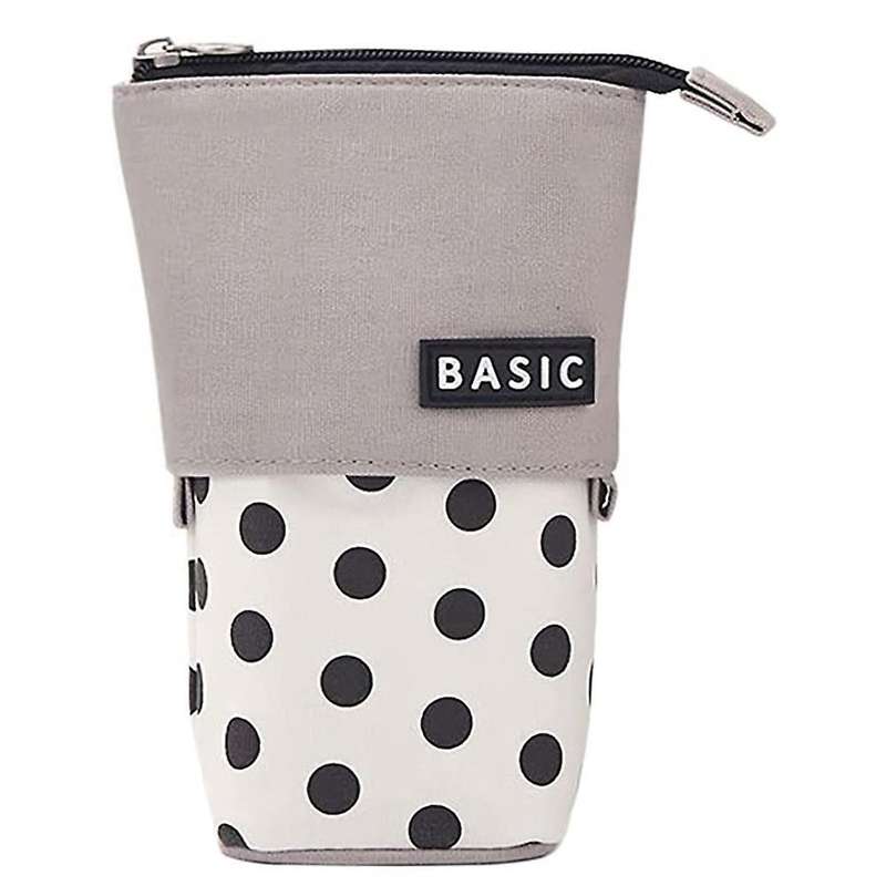 Pencil Case Retractable Cute Pen Holder Vertical Bag Cosmetic Bag,a