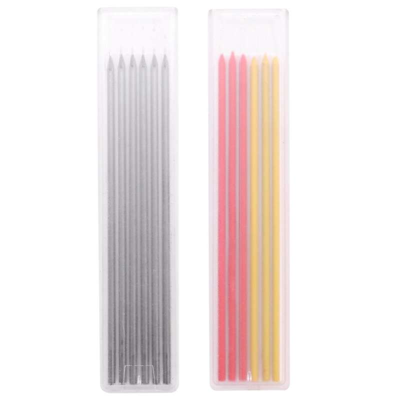 Carpenter Pencil,1pcs Solid Work Pencil Set with 12 Refill Leads E