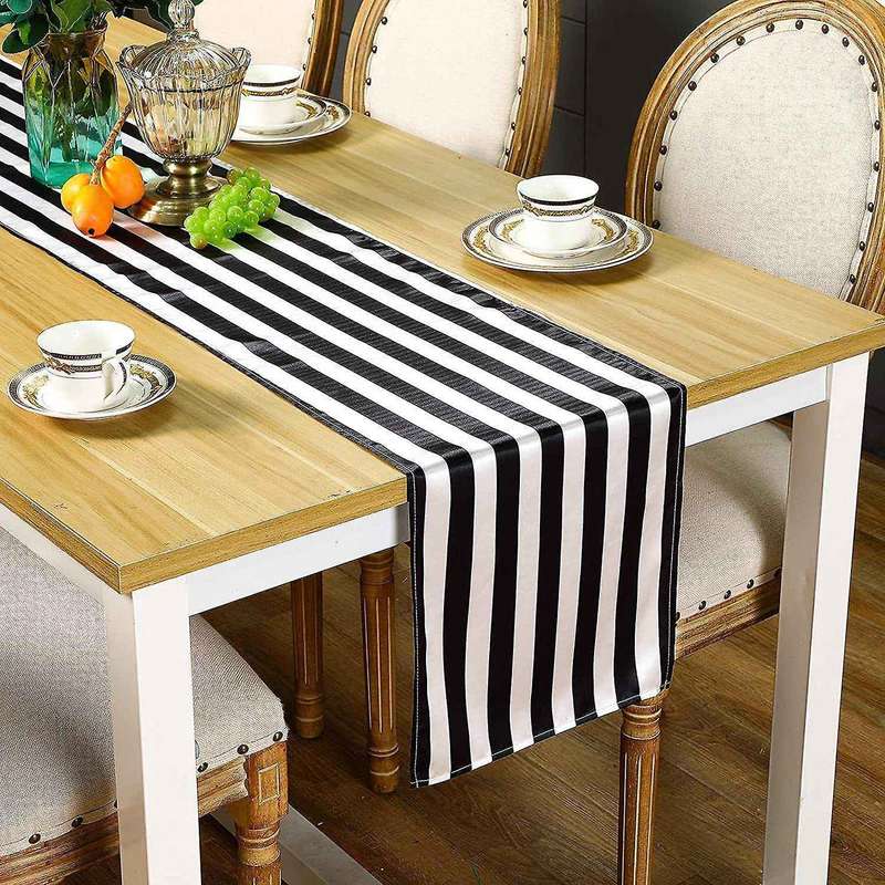 Striped Table Runner,striped Table Runner Table Runner Elegant Decor