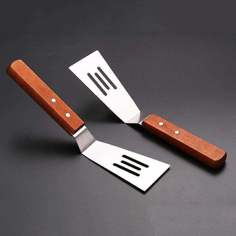With Wooden Handle Beefsteak Spatula Flat Colander Shovel