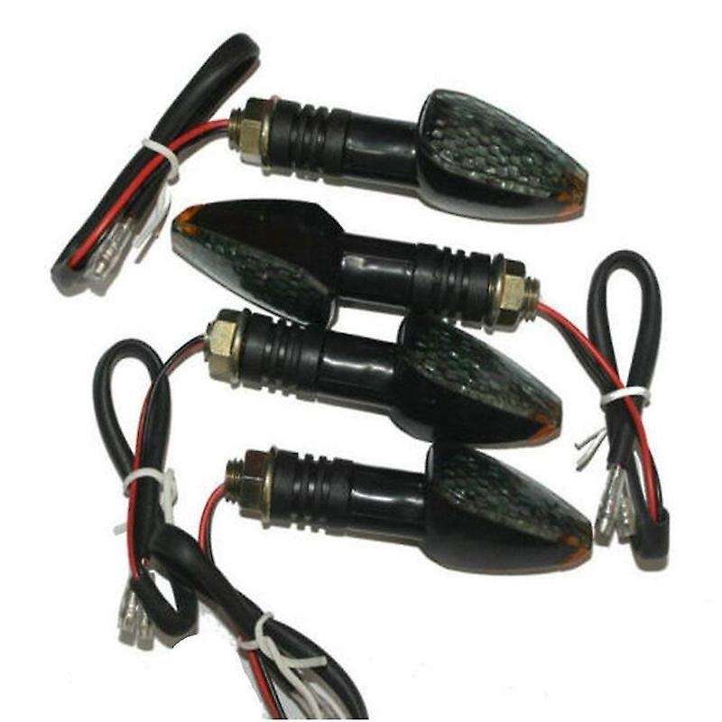 4pcs Motorcycle Turn Signal Lights