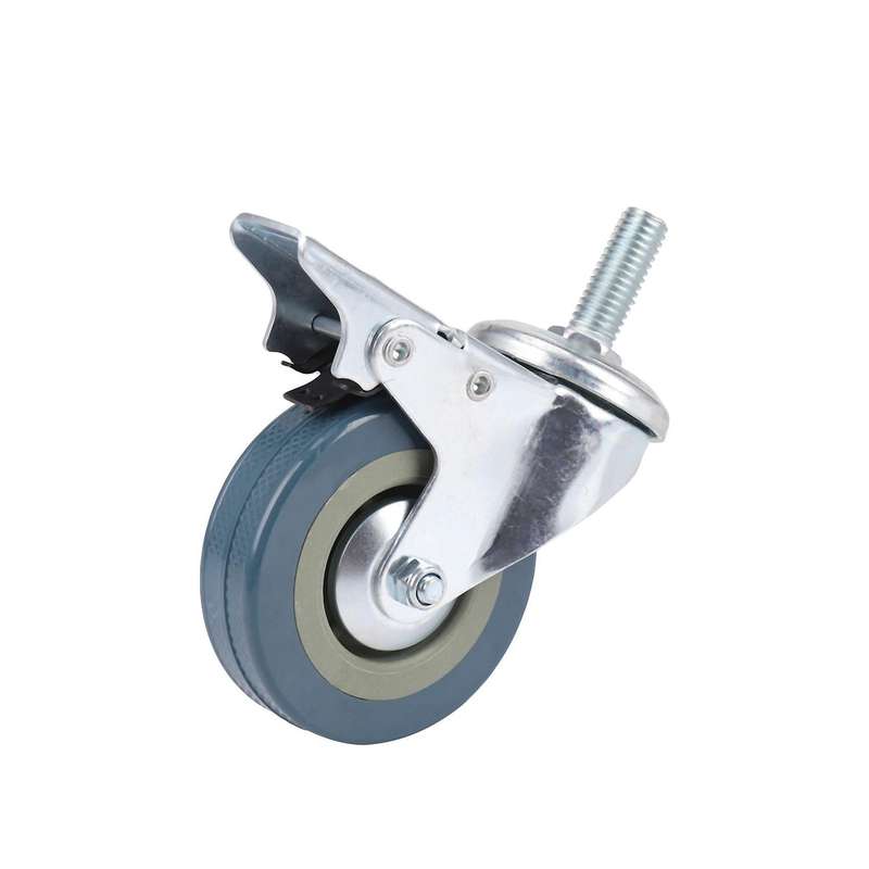 Heavy Duty 75mm Swivel with Brake Casters Wheels, Set Of 8