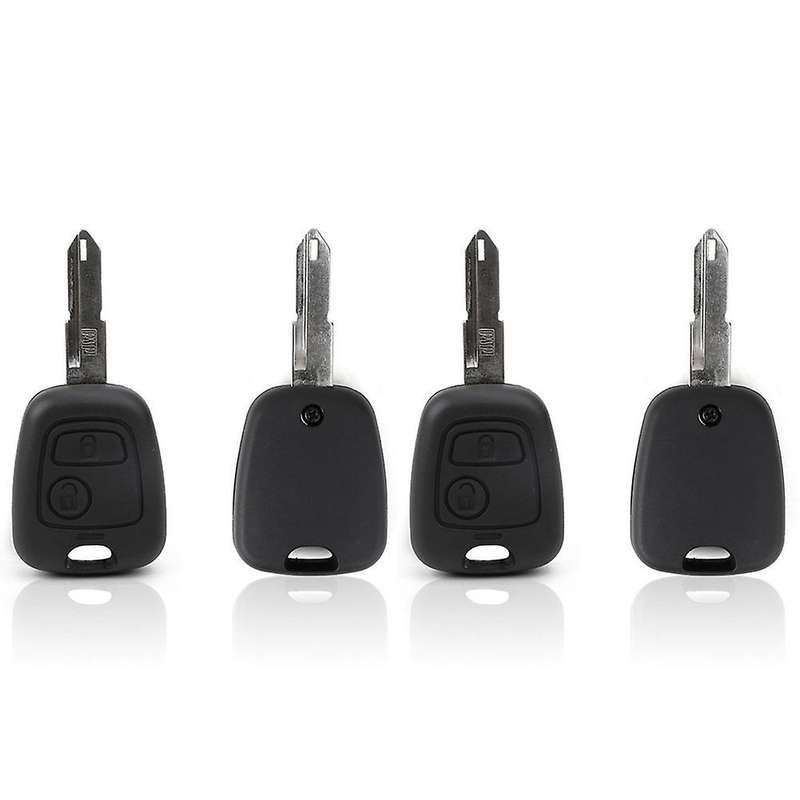 2x Key Shell Transit for Peugeot 2 Button Remote Controll Key 106 107