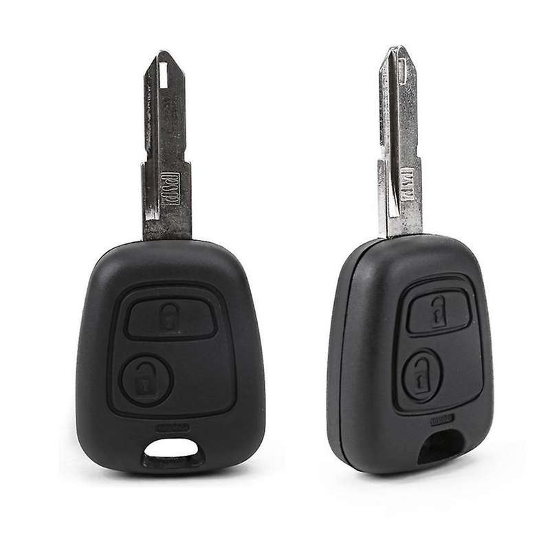 2x Key Shell Transit for Peugeot 2 Button Remote Controll Key 106 107