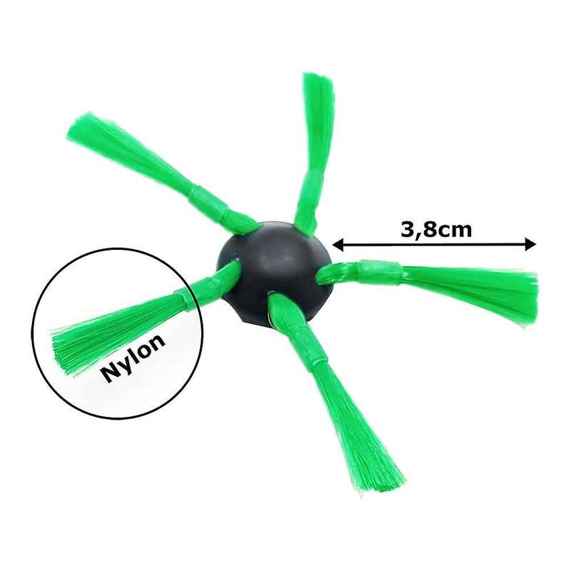 6 Pack Accessories Side Brushes Spare Parts for Vorwerk Kobold Vr200