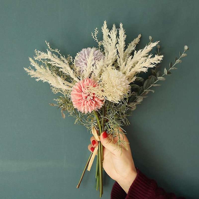 Artificial Flowers High Quality Silk Dandelion Plastic Eucalyptus