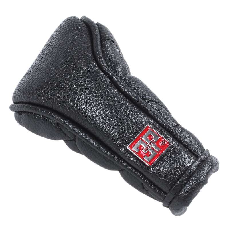 Anti-slip Zipper Closure Car Gear Shift Knob Cover Black