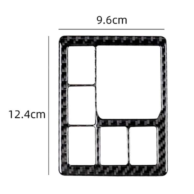 Car Headlight Switch Button Frame Trim Adjustment Cover Sticker
