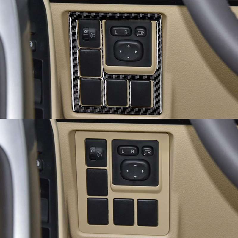 Car Headlight Switch Button Frame Trim Adjustment Cover Sticker