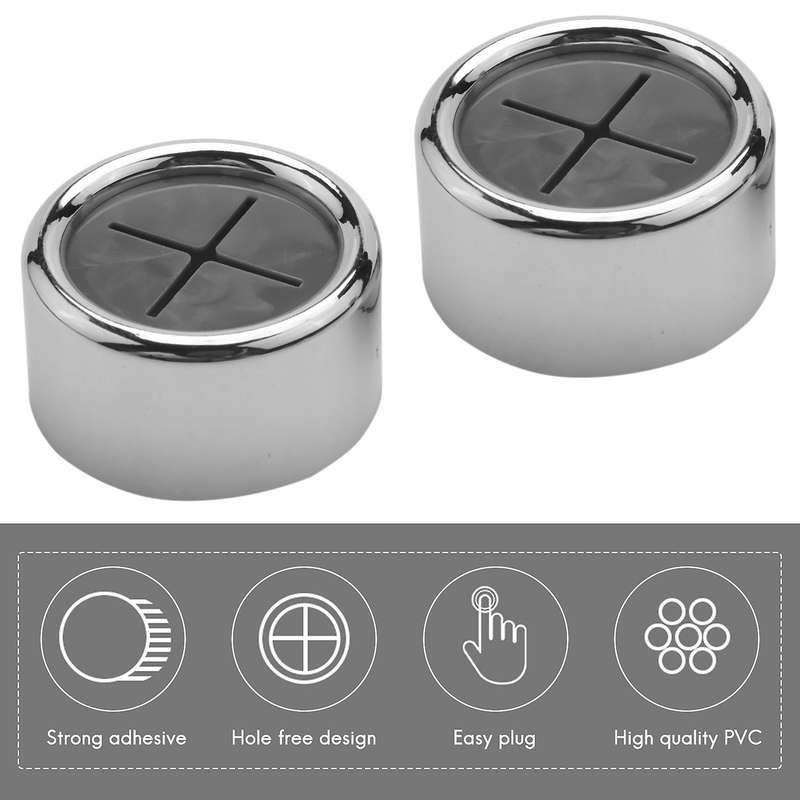 6pc Self-adhesive Towel Hooks Round Wall Mount for Kitchen Home