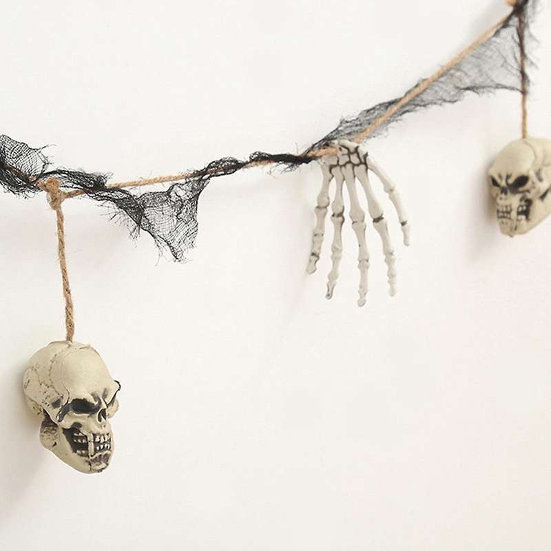 Halloween Garland Decoration Halloween Hanging String Skull