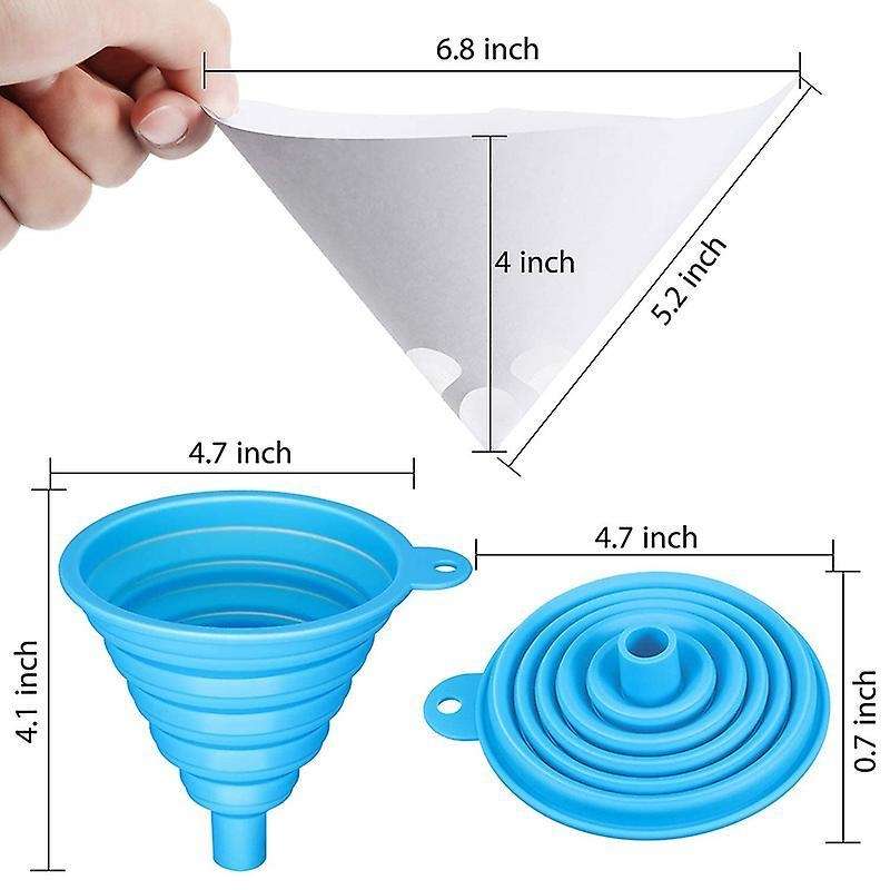 100 Packs Paint Strainers Cone Paint Filter with 190 M Filter Tips