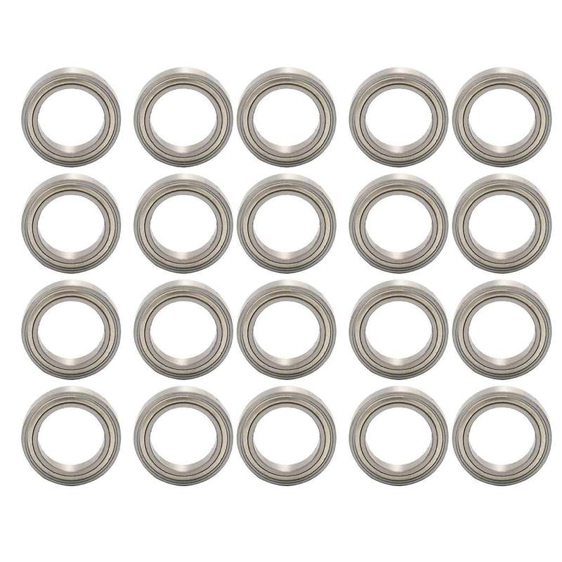 20pcs Miniature Sealed Metal Ball Bearing Model: 6701 Zz 12x18x4mm