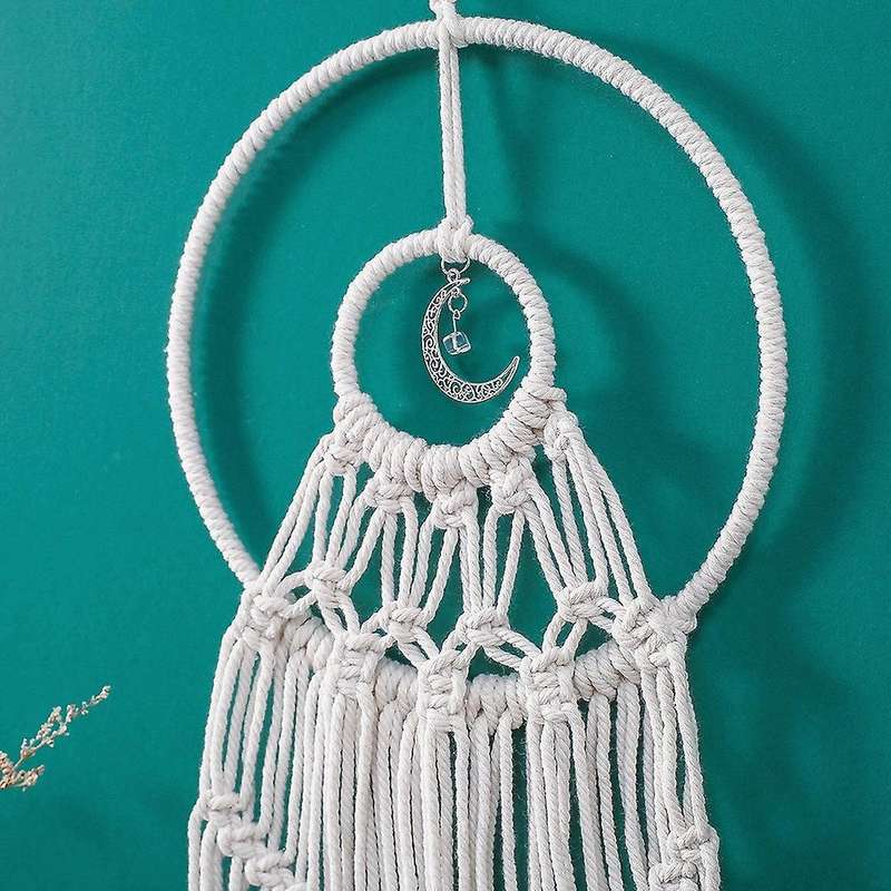 Macrame Dream Catcher Wall Hanging Decor, for Kids Bedroom Decor