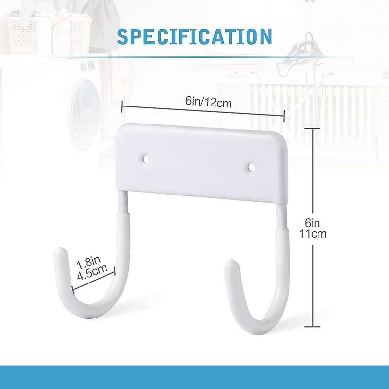 Wall Mounted Holder, Large & Small Ironing Board (matte White)