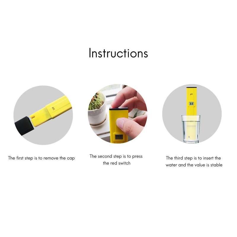Acidity Meter, Ph Meter, Portable Water Quality Detection Pen