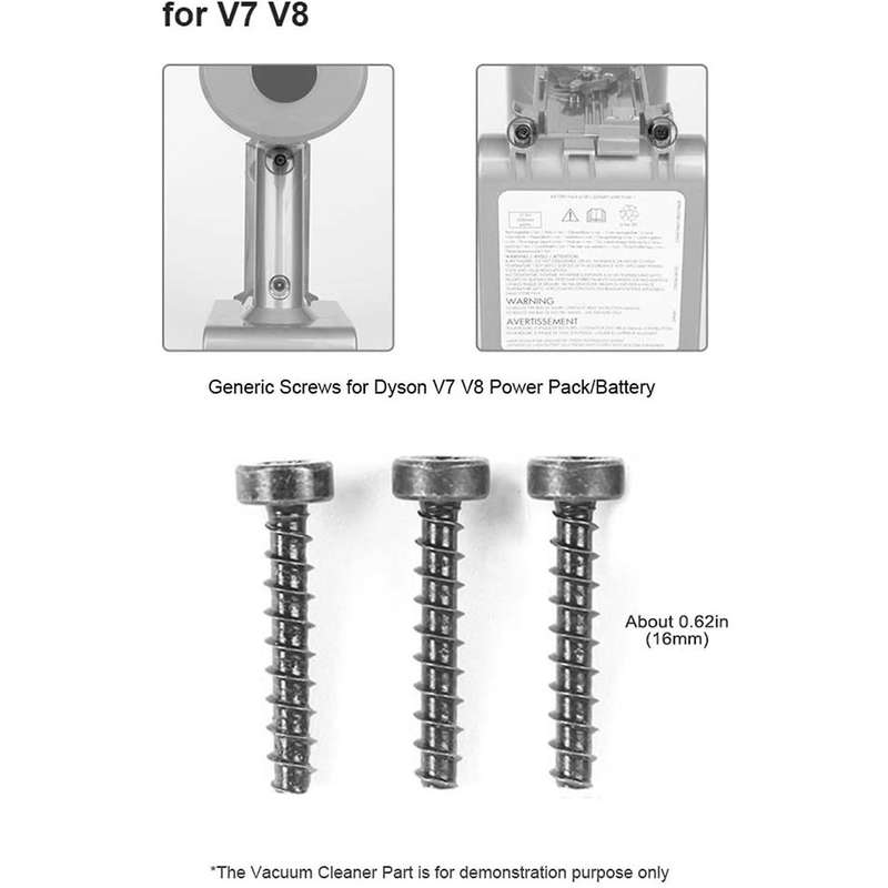 Set Of 6 Screws for Dyson Cordless V6 V7 V8 V10 V11 Vacuum Cleaner