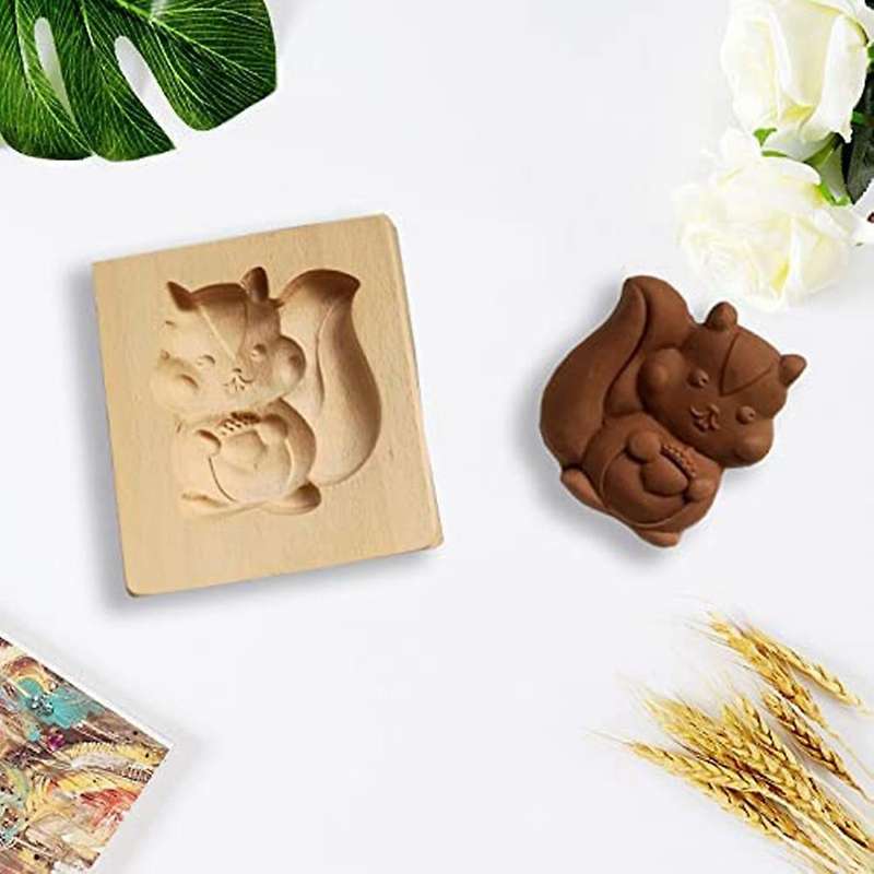 Wooden Cookie Mold Shortbread Mold Diy Cookie Mold 3d Wooden(snowman)
