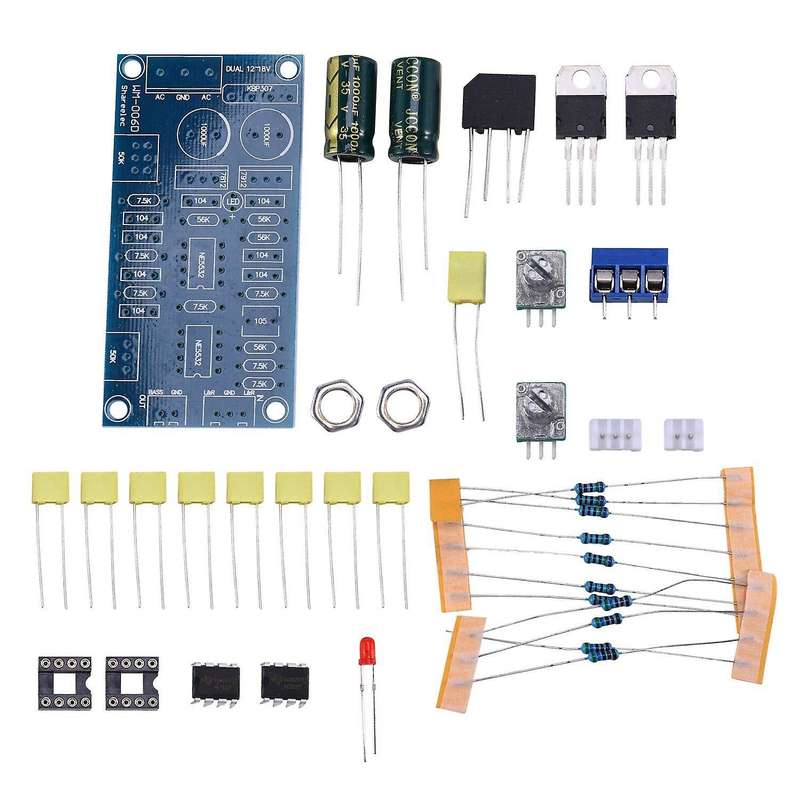 Pre-amp Amplifier Board Dual Power Low Pass Filter Bass Preamplifier