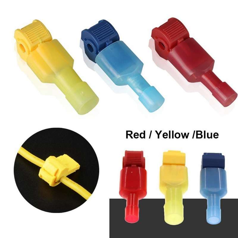 60pcs Quick Splice Electrical Terminals Female Spade Connectors Kit