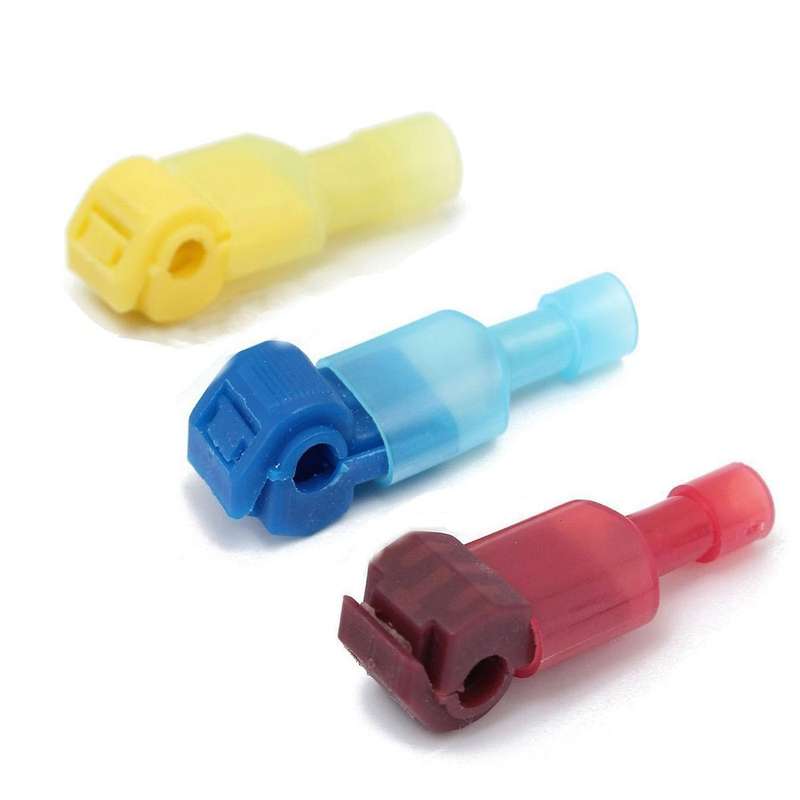 60pcs Quick Splice Electrical Terminals Female Spade Connectors Kit