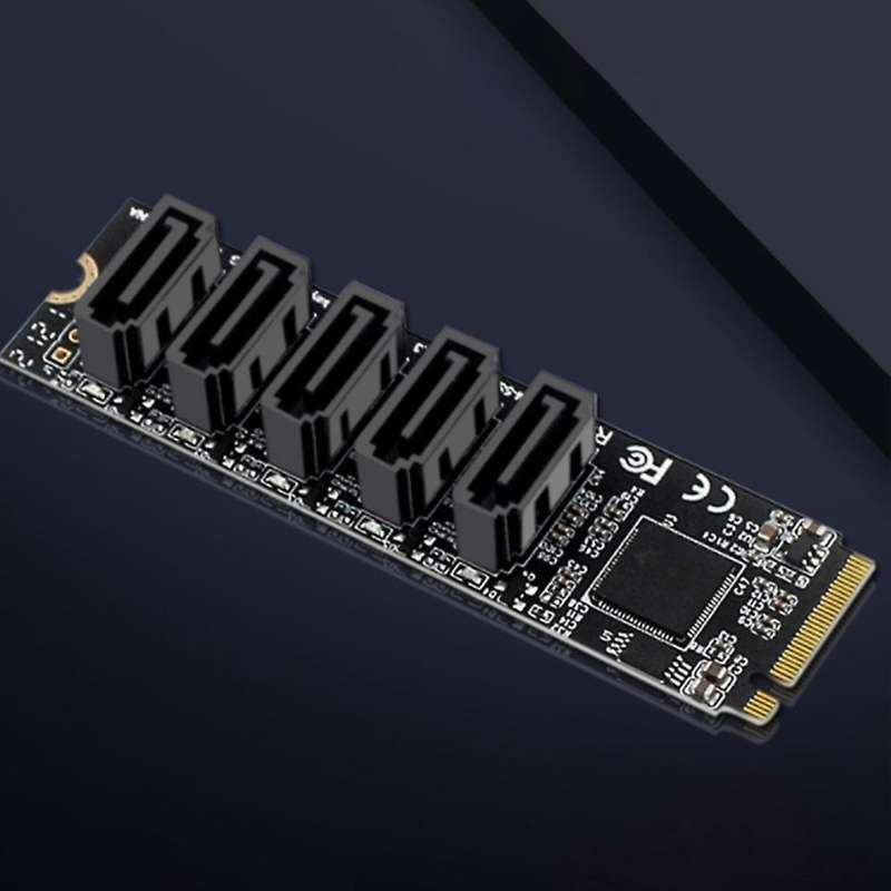 Pci-e Sata Card Pcie X16 Nvme M.2 Raid Array Expansion to Sata