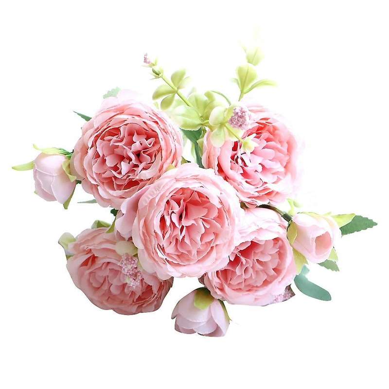 Artificial Flowers Peony Room Decor New Year's Decor 2pcs Pink