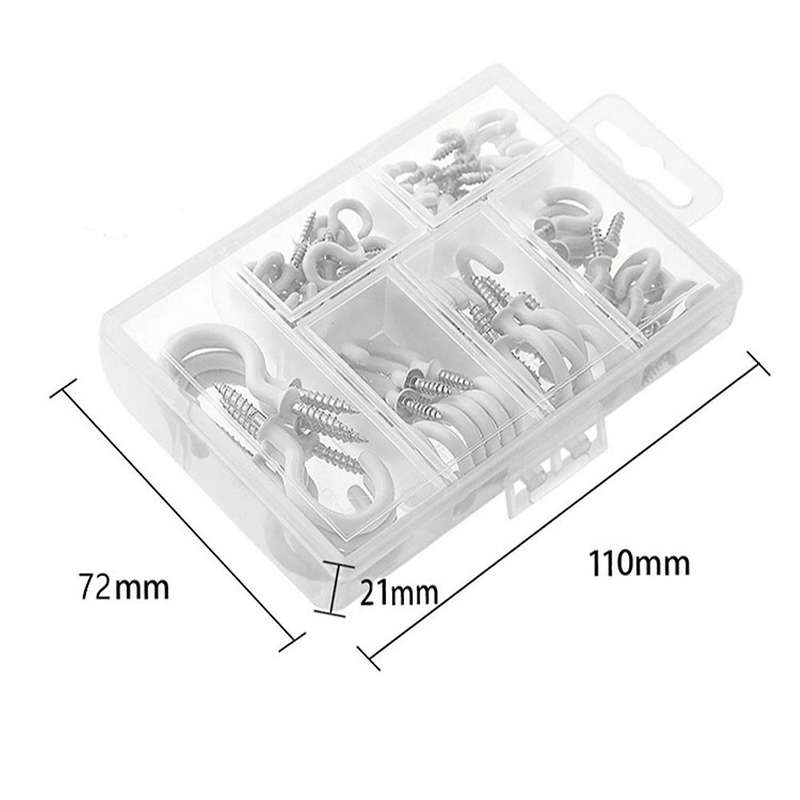 70pcs Heavy Duty Hook for Bathroom Various Size Combination Package