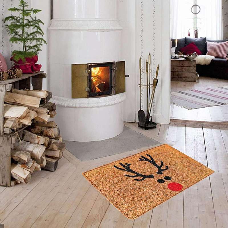 Christmas Door Mat Welcome Decor Mats Elk Doormat Creative 2