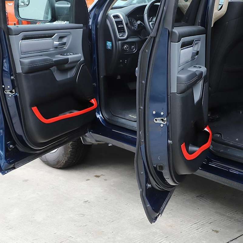For Dodge Ram 2018-2022 Door Storage Box Groove Trim,abs Red