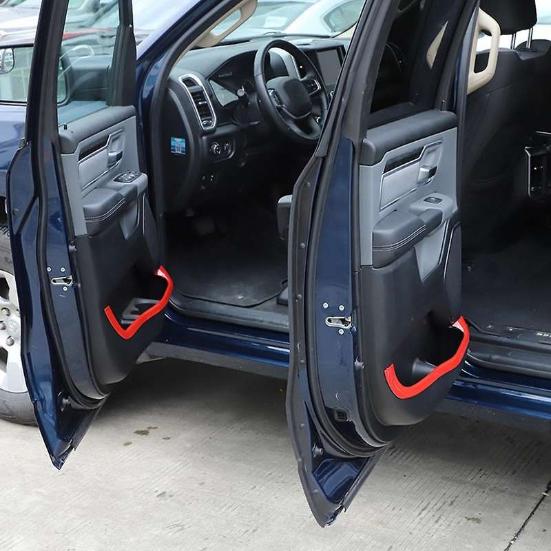 For Dodge Ram 2018-2022 Door Storage Box Groove Trim,abs Red