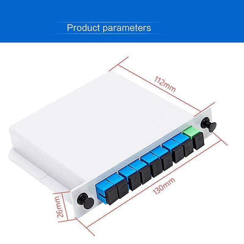 Fiber Optic Plc Splitter 1 X 8 Insertion/lgx /cassette Type Sc/apc