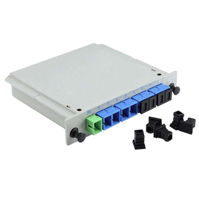 Fiber Optic Plc Splitter 1 X 8 Insertion/lgx /cassette Type Sc/apc